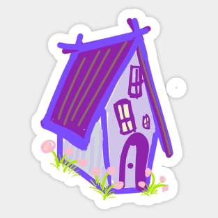 OLD PURPLE HUT Sticker